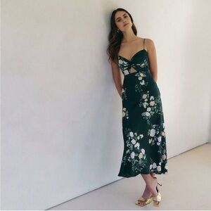 Park & Fifth | Aletta Dress in Matilda Green Floral Size XXL / 14